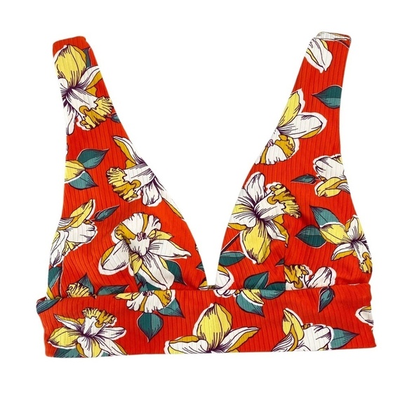 EBERJEY Vivian Bikini Top  (just top) in Spicy Orange Size Small (NWOT) - Picture 3 of 10